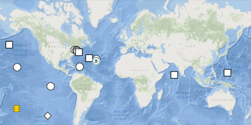 Interactive Map of A Depth Gauge for Understanding Oceans • Live Earth ...