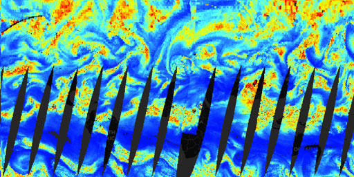 AIRS Aqua - Relative Humidity (400 hPa, Night)