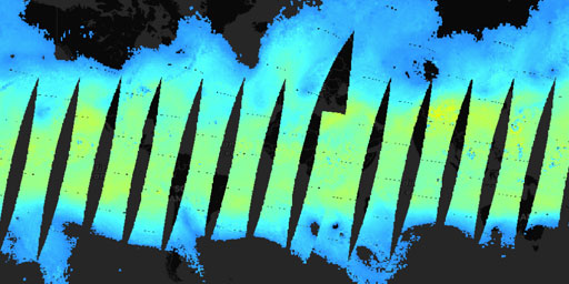 AIRS Aqua - Temperature (500 hPa, Night)