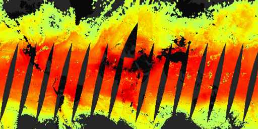 AIRS Aqua - Temperature (850 hPa, Night)