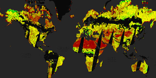 AMSR2 GCOM-W1 - Soil Moisture (Normalized Polarization Difference, Night)