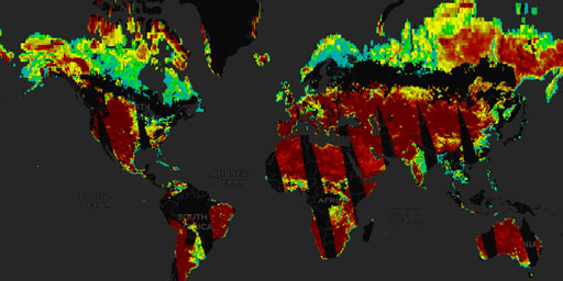 AMSR2 GCOM-W1 - Soil Moisture (Single Channel Algorithm, Day)