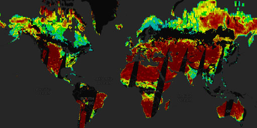 AMSR2 GCOM-W1 - Soil Moisture (Single Channel Algorithm, Night)