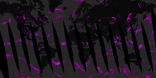 AMSR2 GCOM-W1 - Surface Rain Rate (Day)