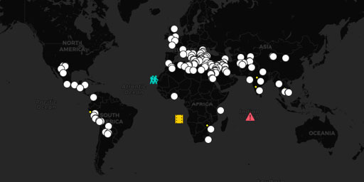 Interactive Map of Ancient Lost Cities • Live Earth Monitoring ...