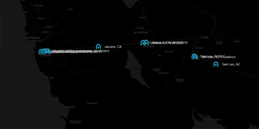 Existing US-Mexico Border Wall Tunnels