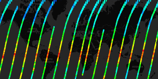 MLS Aura - Nitrous Oxide (N2O) at 46 hPa (Night)
