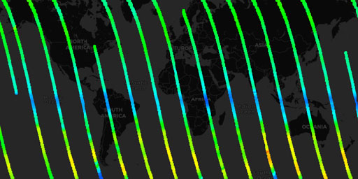 MLS Aura - Ozone (O3) at 46 hPa (Day)