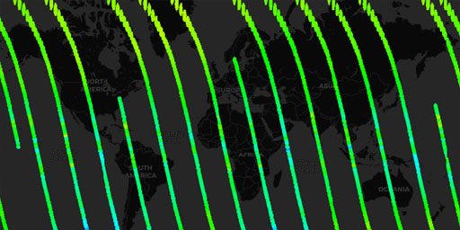 MLS Aura - Temperature at 46 hPa (Day)