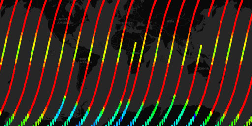 MLS Aura - Water Vapor (H2O) at 46 hPa (Night)