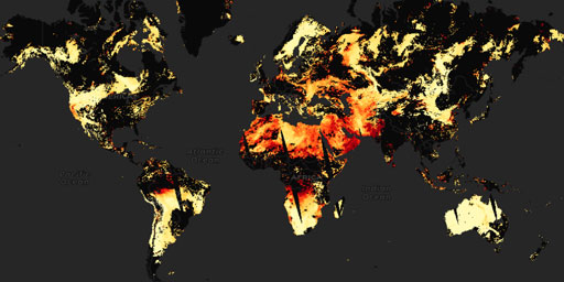 MODIS Aqua - Deep Blue Aerosol Optical Depth (Land)