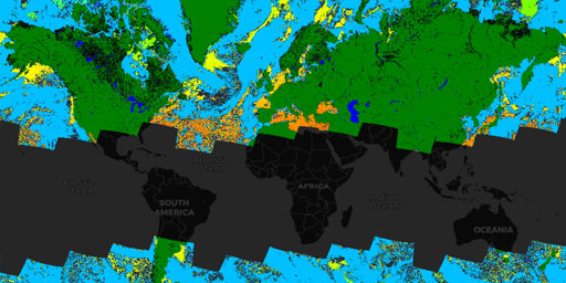MODIS Aqua - Ice Surface Temperature (Night)
