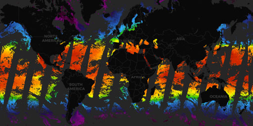 MODIS Aqua - Sea Surface Temperature (L3, Night, Mid Infrared, 9km)