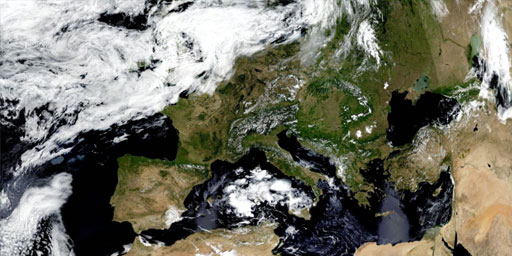 Interactive Map of MODIS Terra - Surface Reflectance (True Color, Bands ...