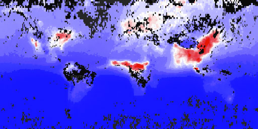 MOPITT Terra - Carbon Monoxide (Daily, Night, Surface Mixing Ratio)