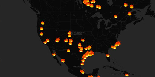 Fire Detection - NOAA Hazard Mapping System