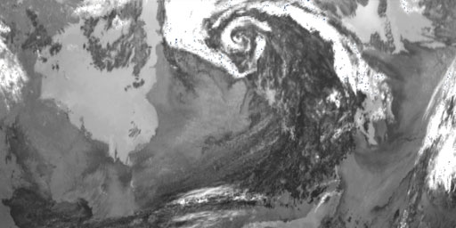 Northern Hemisphere Shortwave Infrared Composite