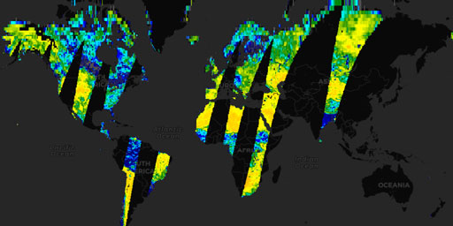 SMAP Radiometer - Soil Moisture 36 km (L2, Passive, Day, Single Channel Algorithm, V-pol)
