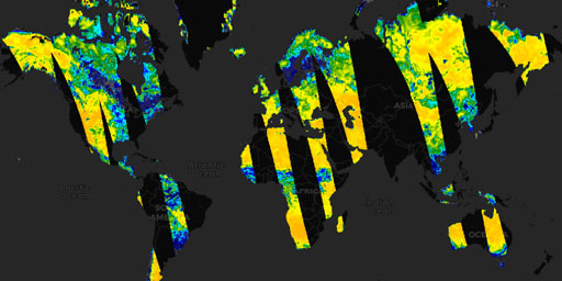 SMAP Radiometer - Soil Moisture 9 km (L2, Passive, Night, Single Channel Algorithm, H-pol)