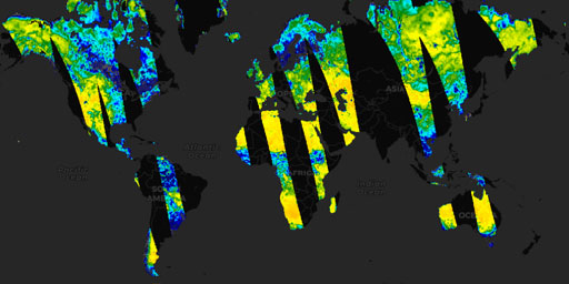 SMAP Radiometer - Soil Moisture 9 km (L2, Passive, Night, Single Channel Algorithm, V-pol)