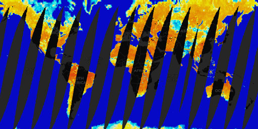 SMAP Radiometer - Uncorrected Brightness Temperature (L1, Passive, Aft, H Polarization)