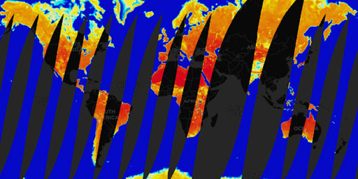 SMAP Radiometer - Uncorrected Brightness Temperature (L1, Passive Enhanced, Aft, V Polarization)