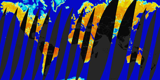SMAP Radiometer - Uncorrected Brightness Temperature (L1, Passive Enhanced, Fore, H Polarization)