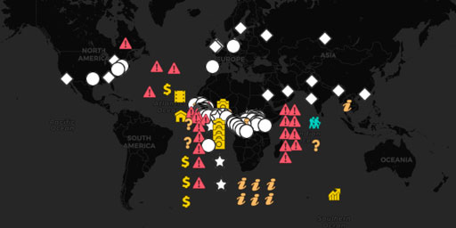 The Spread of Ebola Outbreaks (1976-2015)