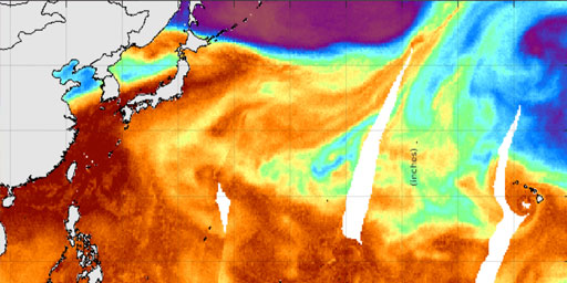 Total Precipitable Water - Northwest Pacific