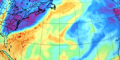 Total Precipitable Water - Version 2 - North Atlantic