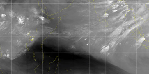 Unenhanced - Water Vapor - Indian Ocean