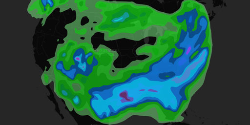 U.S. Rainfall - 5 Day Forecast